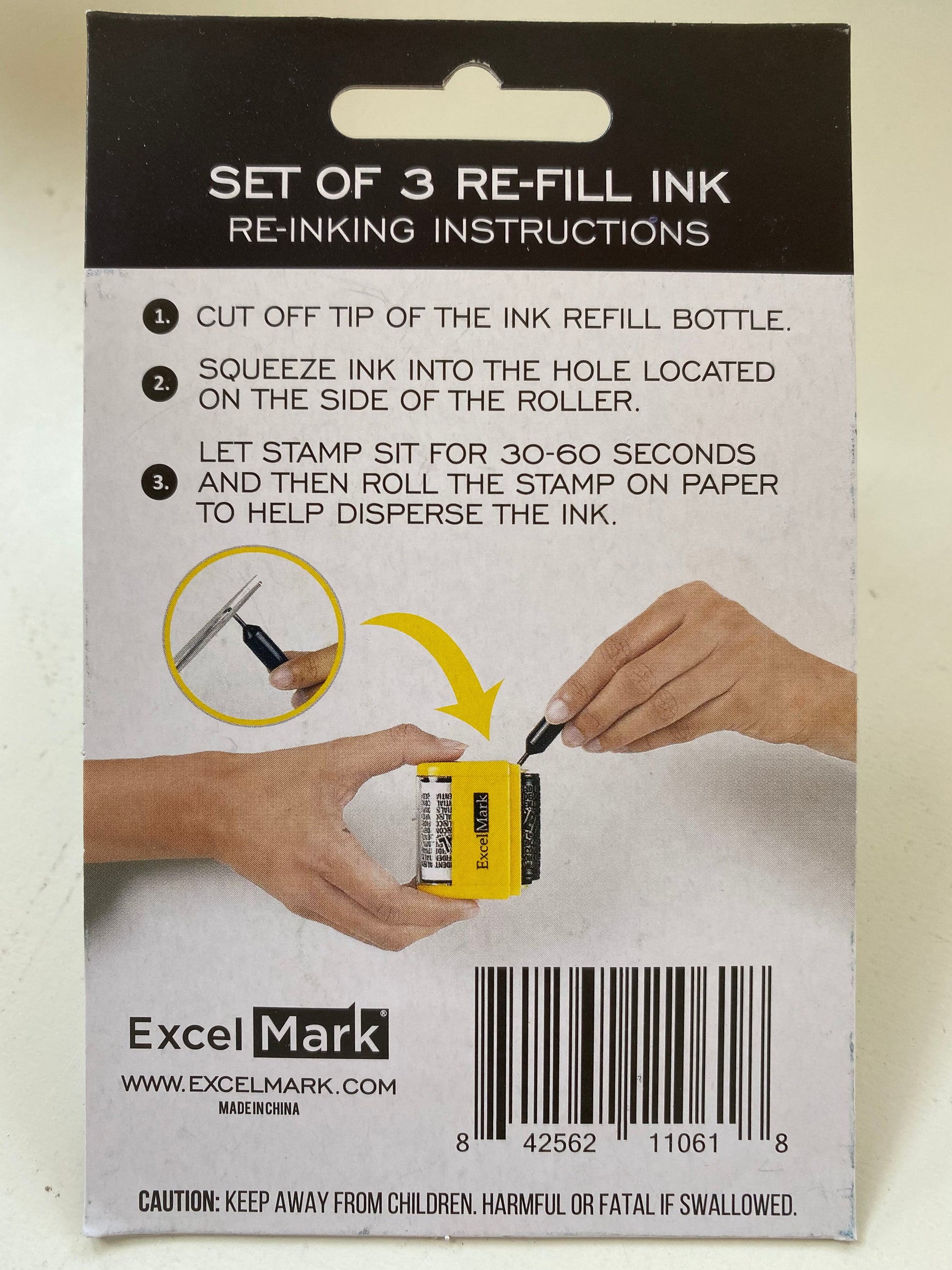 LegiLiner Roller Stamp Ink Refill Pods-Small (0.5 ml)-Pack of 3